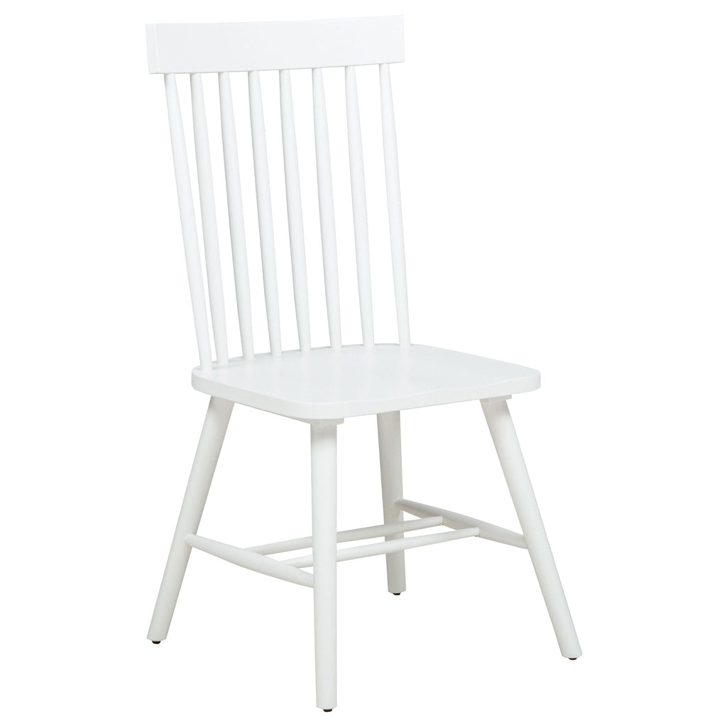 Andrews 5-piece Round Dining Table Set Light Ash and White