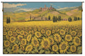Tuscan Sunflower Landscape Italian Tapestry
