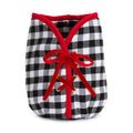 Plaid Christmas Tree Pot Cover 9"H