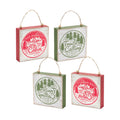 Winter Cabin and Trails Sentiment Sign (Set of 4)
