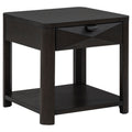 Marcelo Wood End Table with Drawer and Shelf Coffee