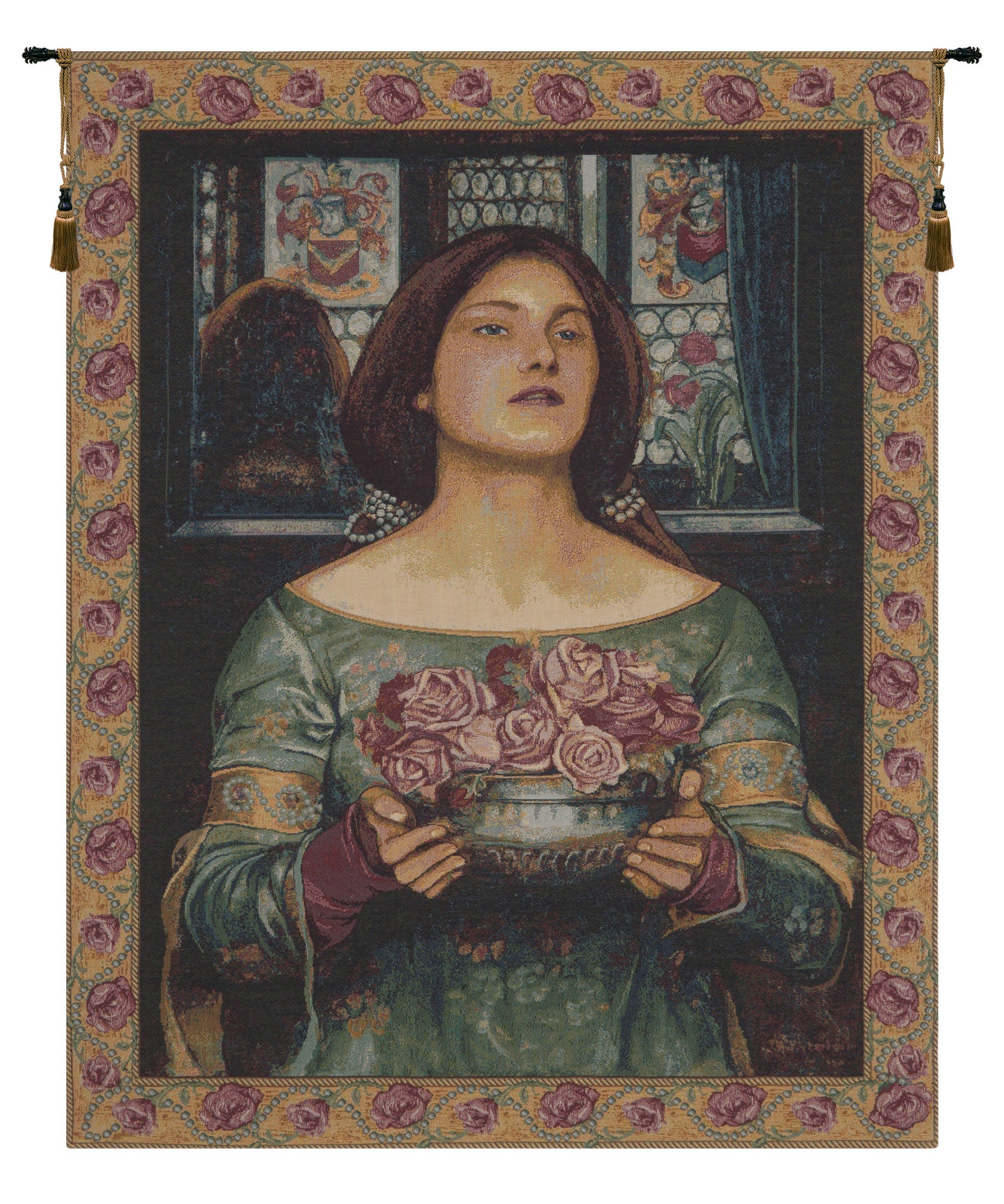 Offering the Roses Italian Tapestry