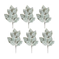 Frosted Winter Magnolia Leaf Spray (Set of 6)