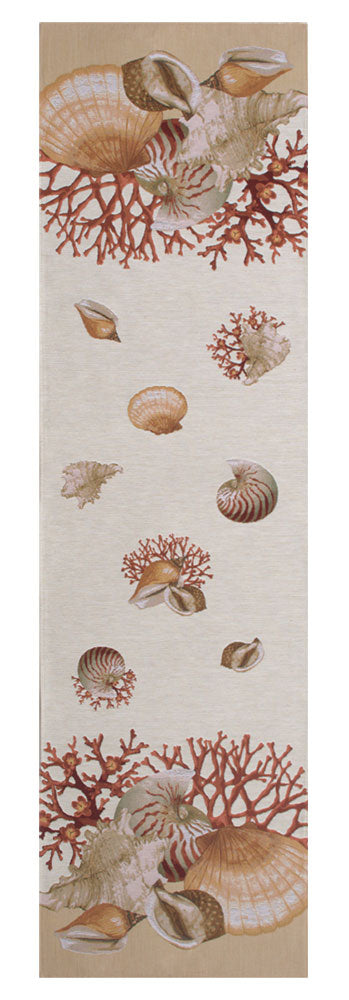 Shells Light  French Table Runner