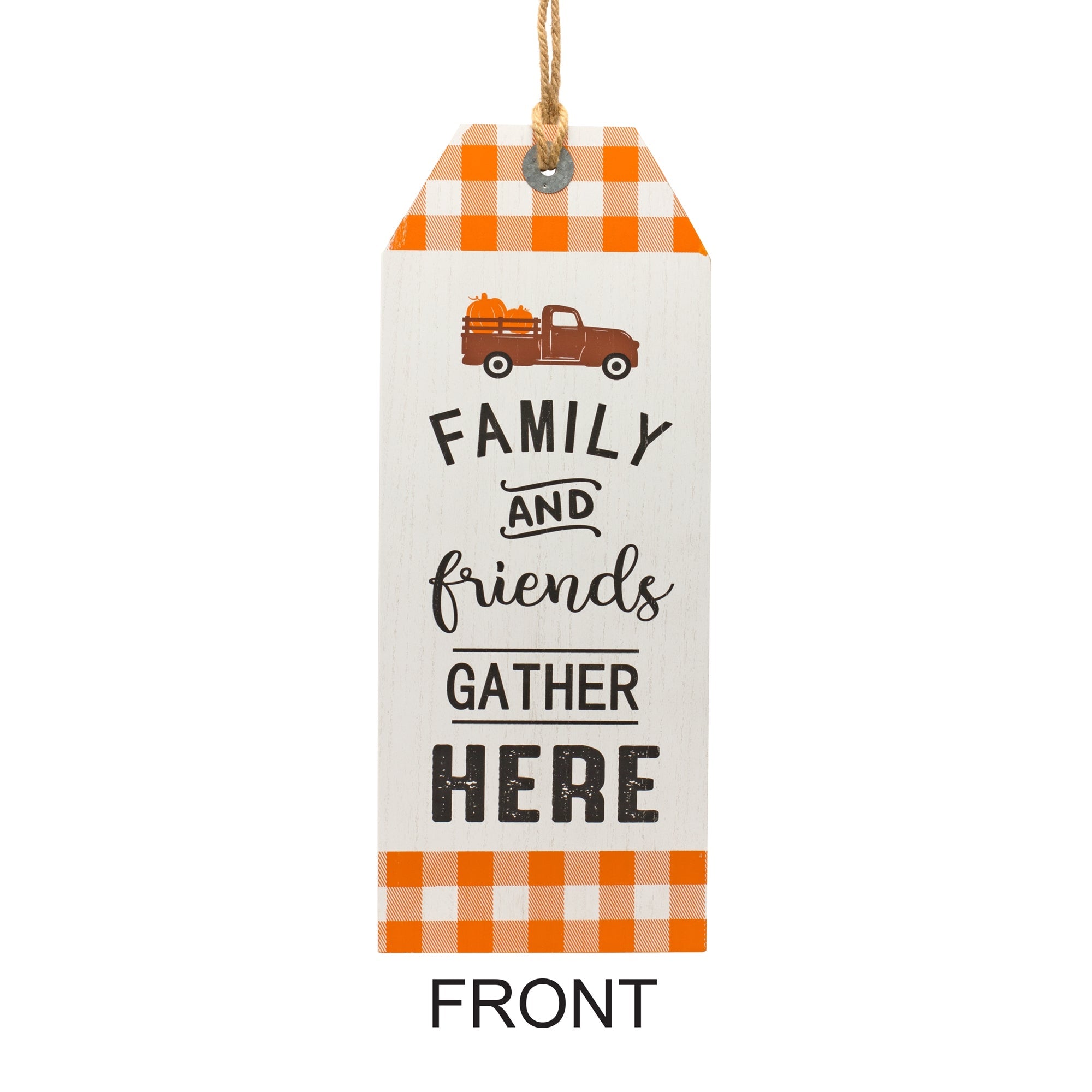 Reversible Fall Friends and Jolly Holiday Tag 23.5"H