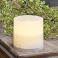 Warm Light White Timer Pillar Candle 3x3 (Pack of 4)