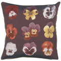 All over Pansies French Cushion