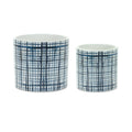 Criss Cross Pattern Planter (Set of 2)