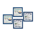 Wood Framed Camping Sentiment Sign (Set of 4)