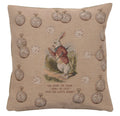 Late Rabbit Alice In Wonderland French Cushion