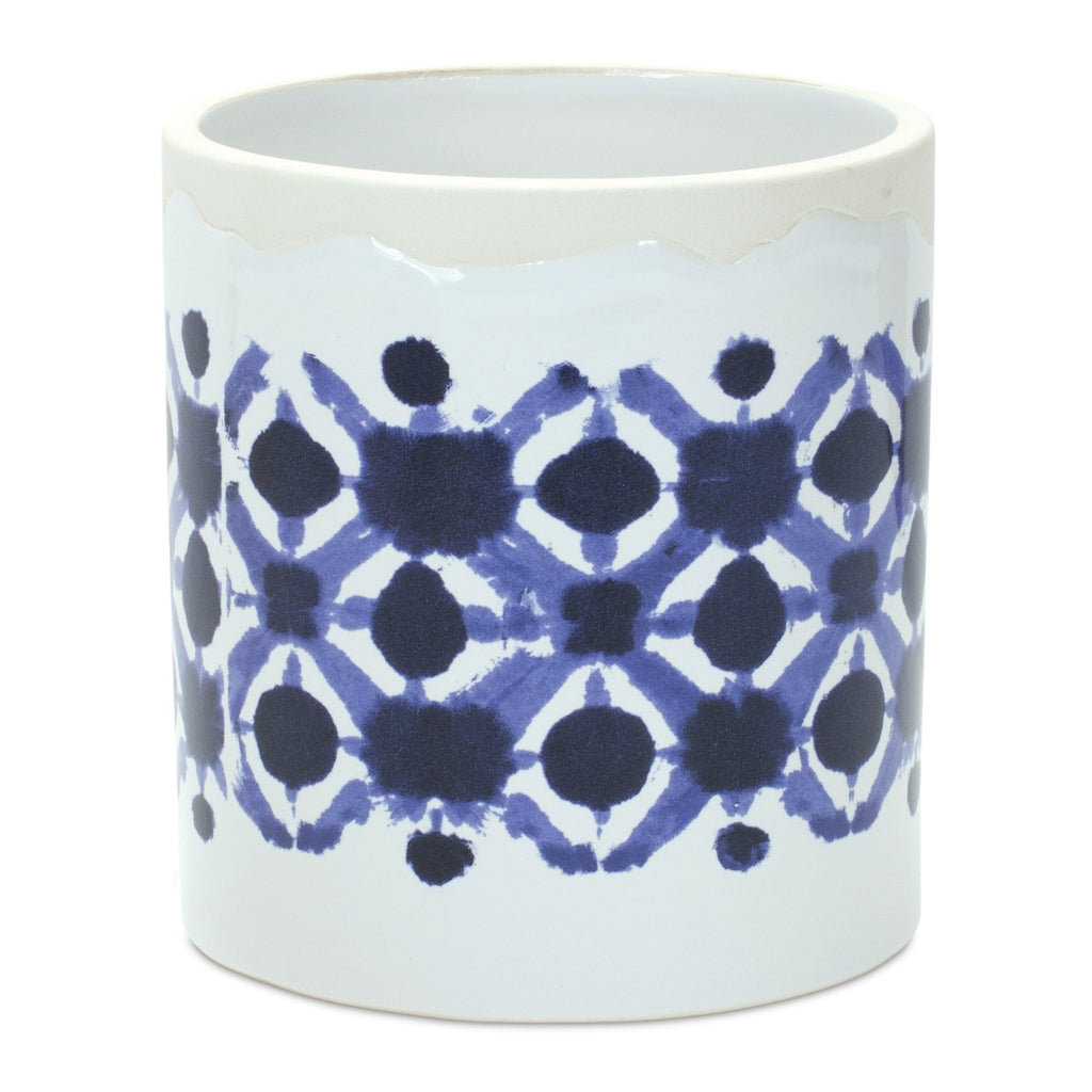 Tie-Dye Print Ceramic Pot (Set of 2)