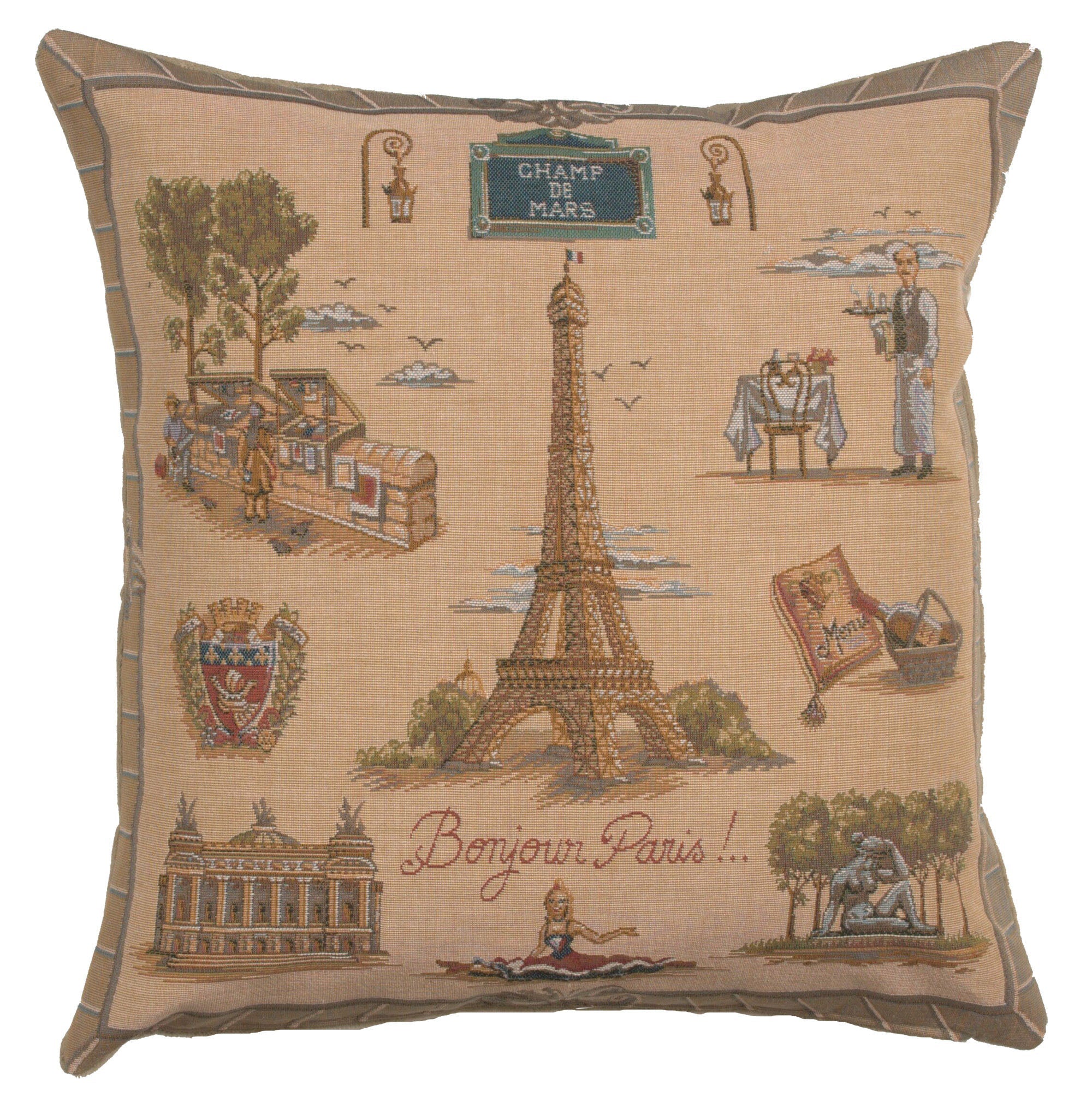Paris Tour Eiffel French Cushion