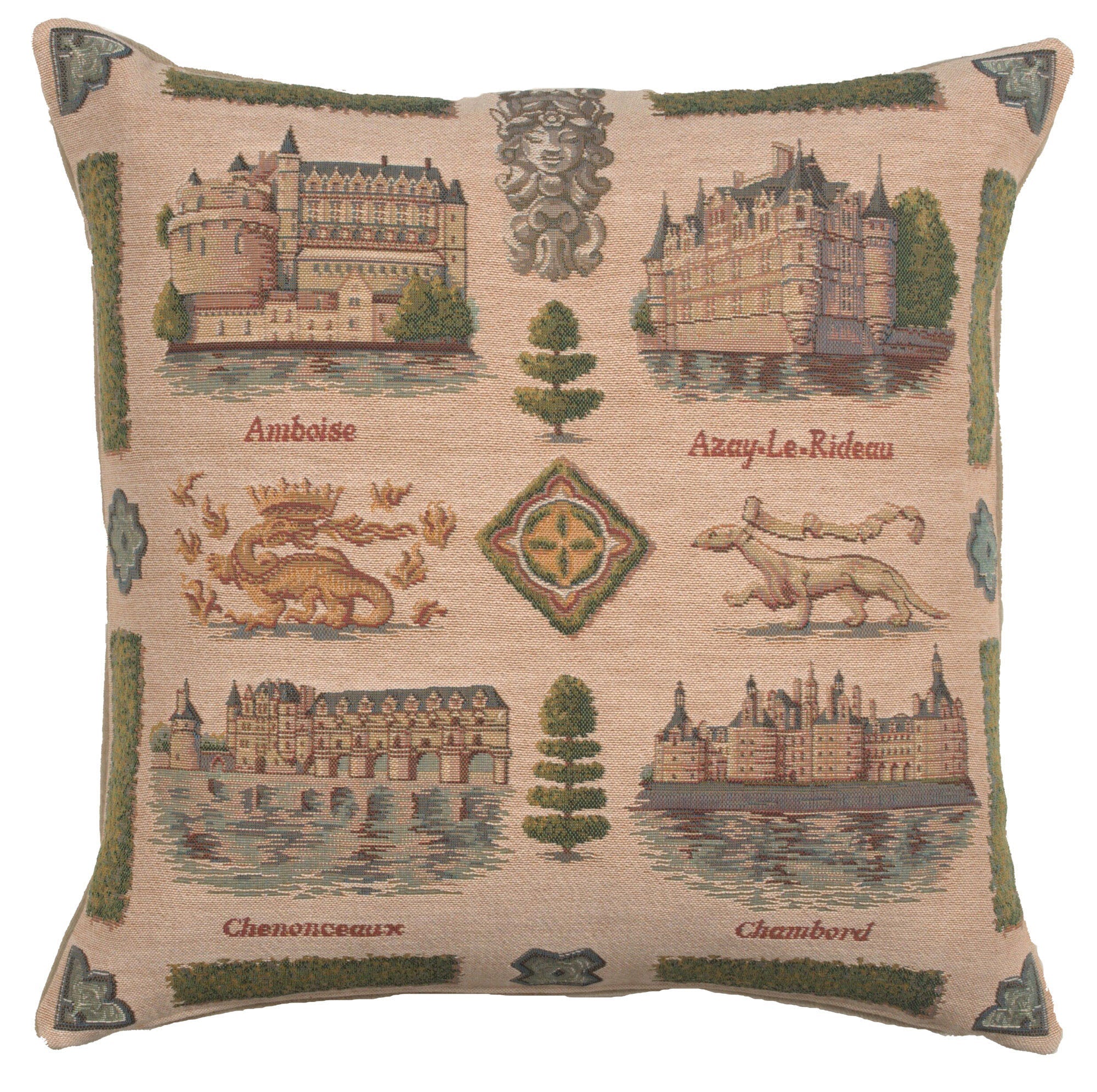 Loire's castle French Cushion