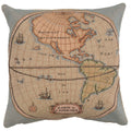 Map of Americas 1 French Cushion