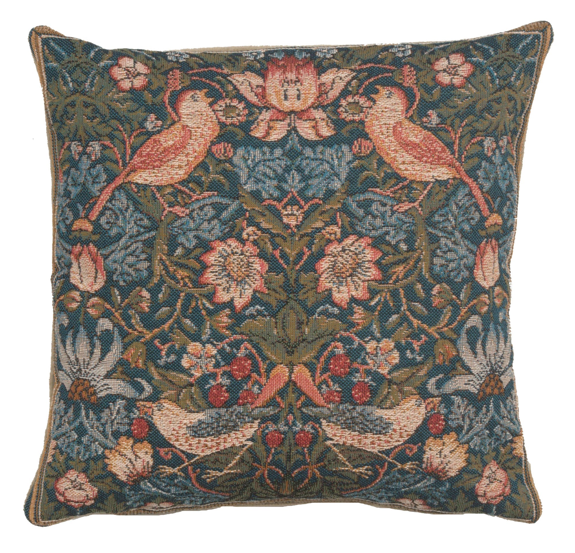 Cushion Birds Face to Face French Cushion