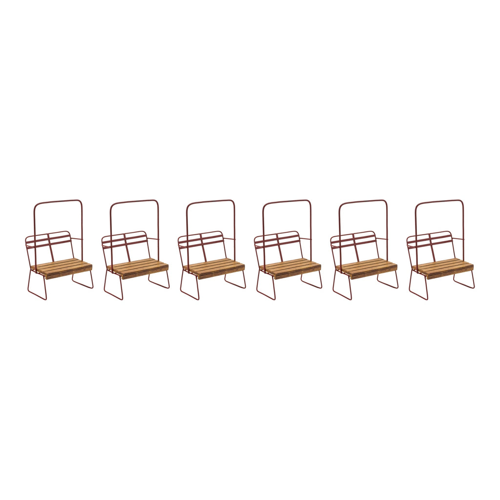 Vintage Ski Chair Lift Ornament (Set of 6)