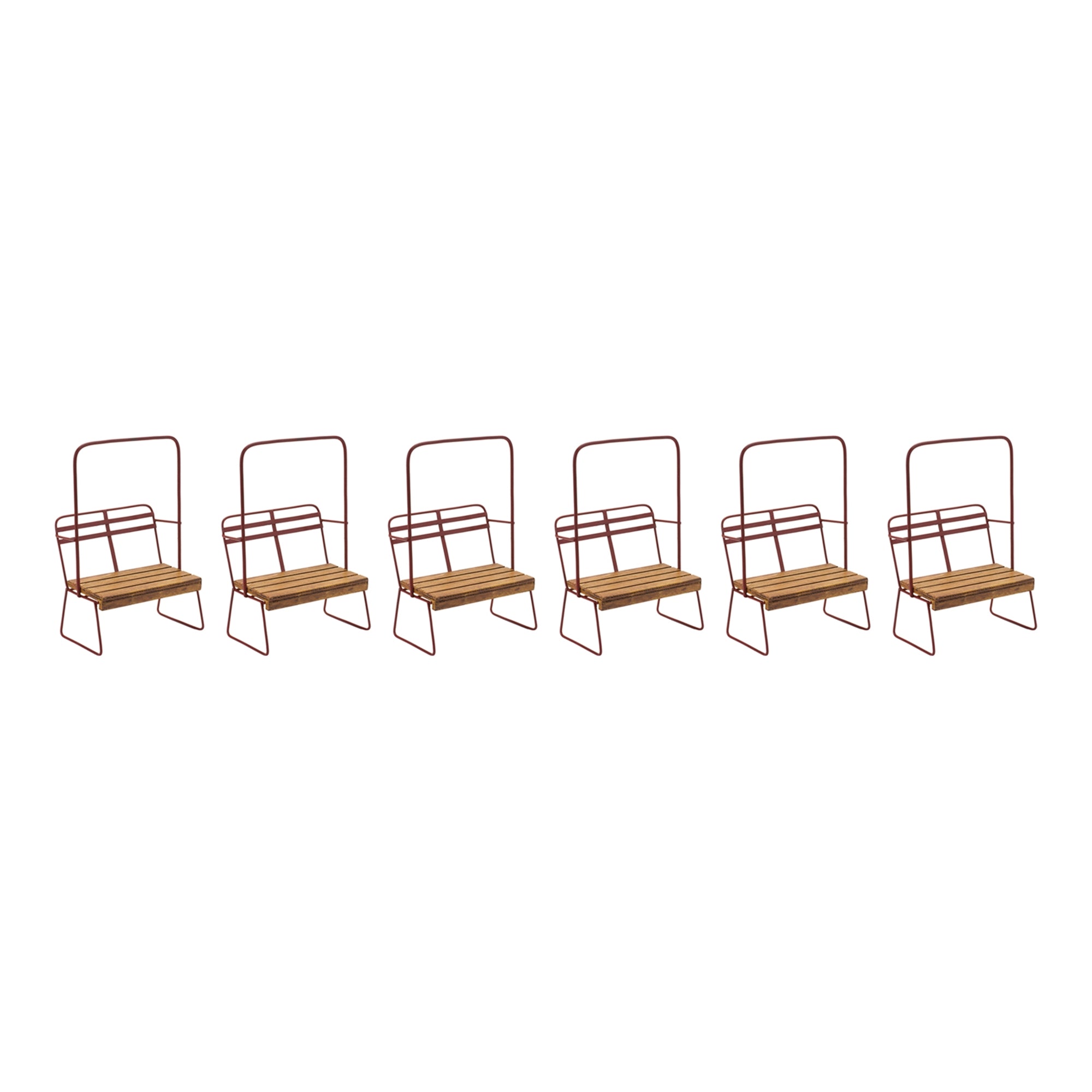 Vintage Ski Chair Lift Ornament (Set of 6)