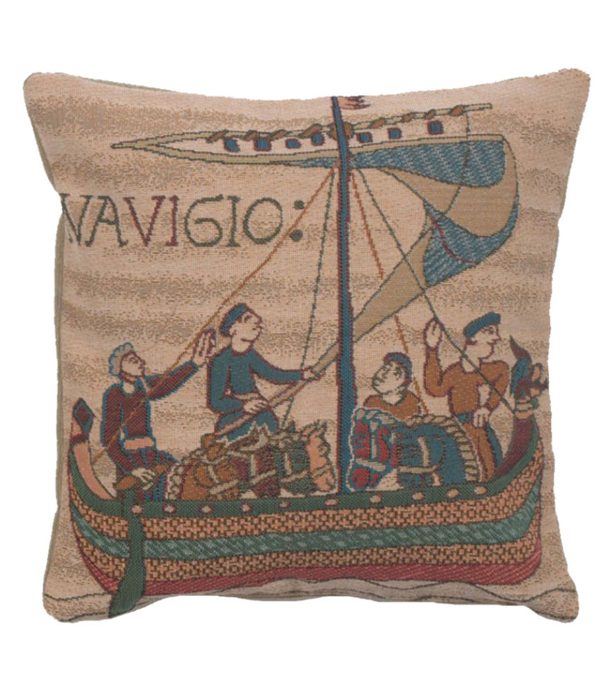 Bayeux The Boat French Cushion