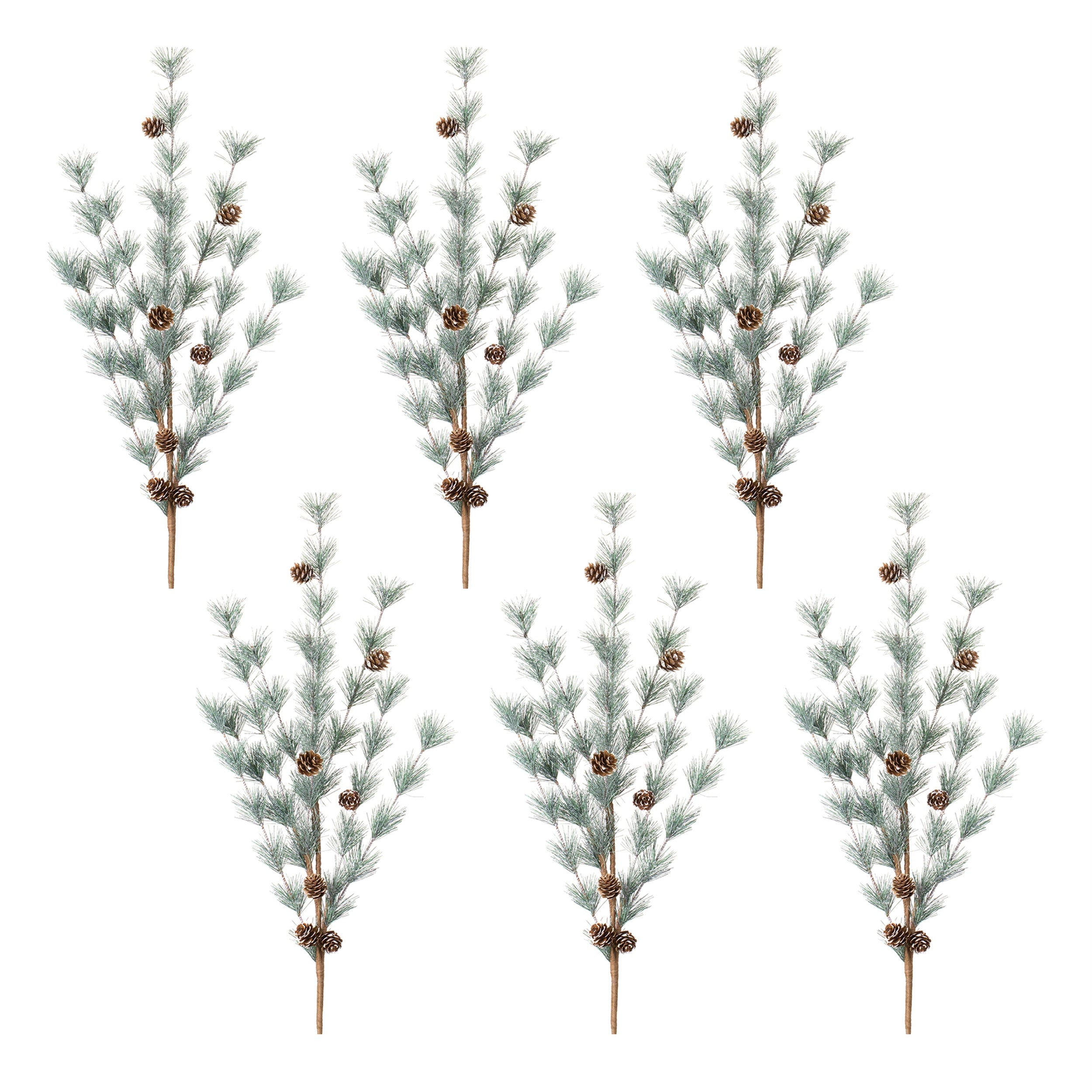 Pine and Pinecone Spray (Set of 6)