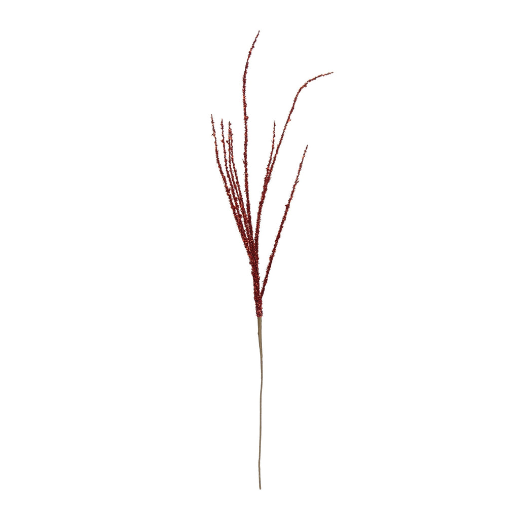 Red Tinsel Branch (Set of 6)