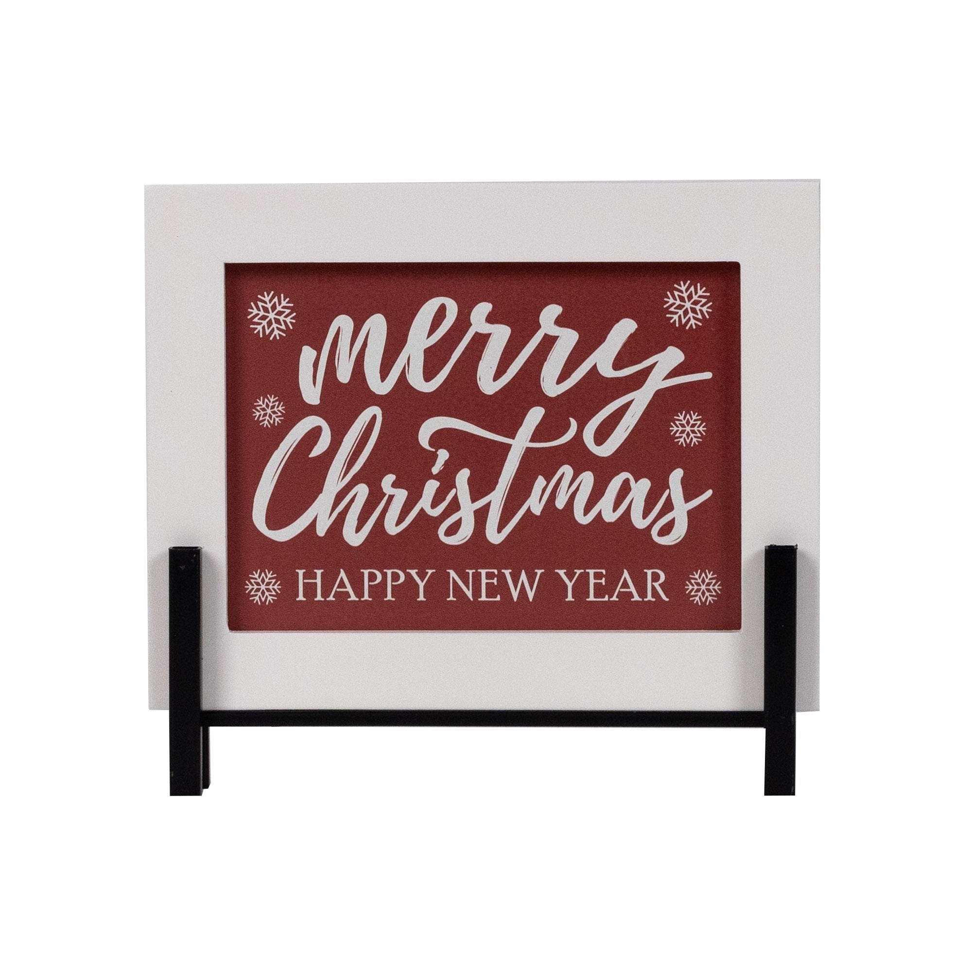 Merry Christmas/Happy New Year Sign 8.5"L