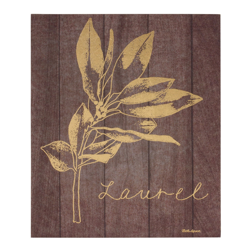 Laurel and Holly Plaque (Set of 2)