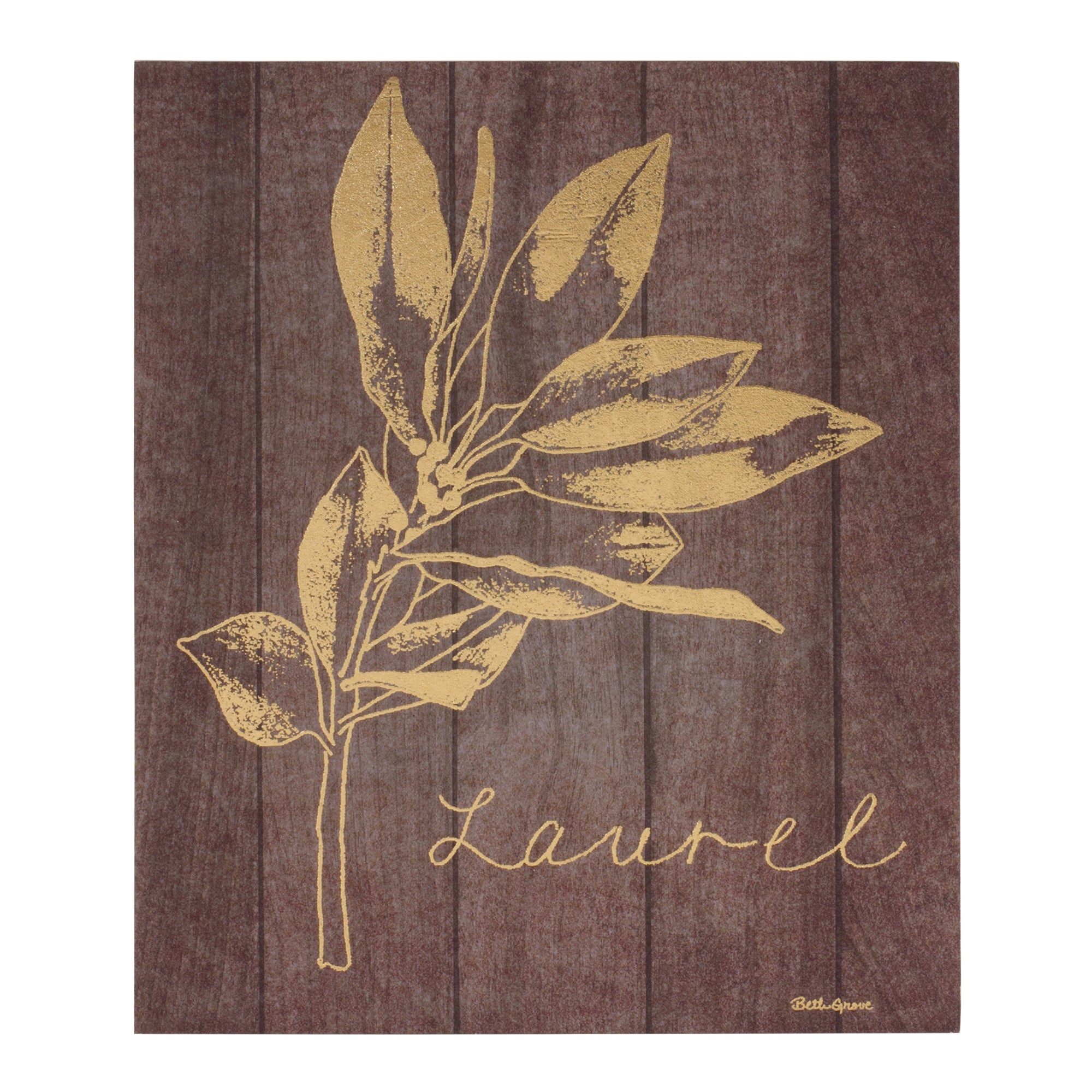 Laurel and Holly Plaque (Set of 2)