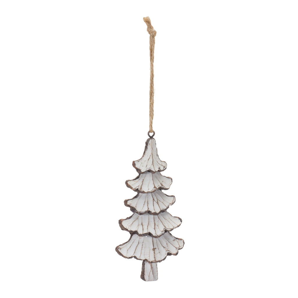 Carved Pine Tree Ornament (Set of 12)