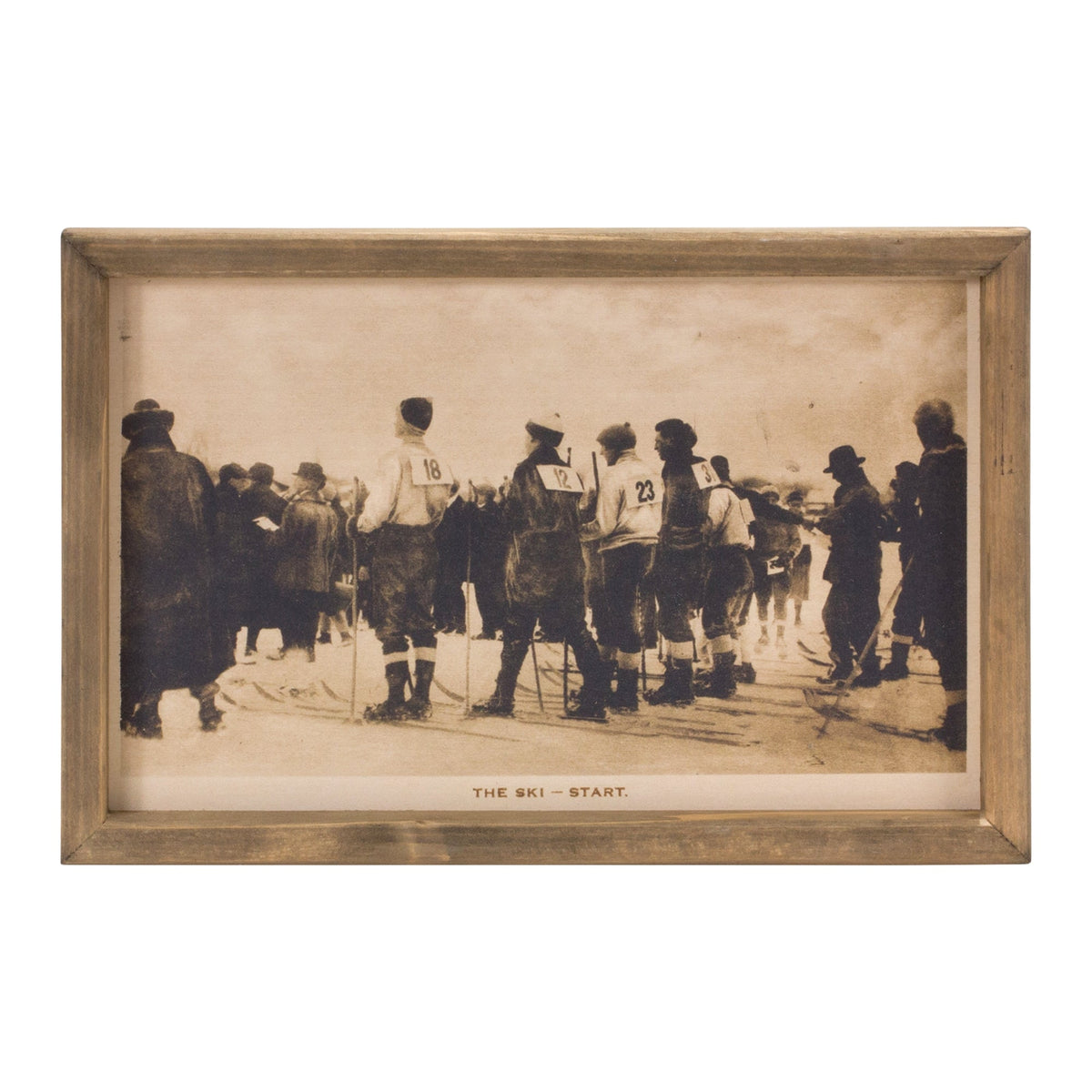 Vintage Ski Race Wall DŽcor 11.75"L