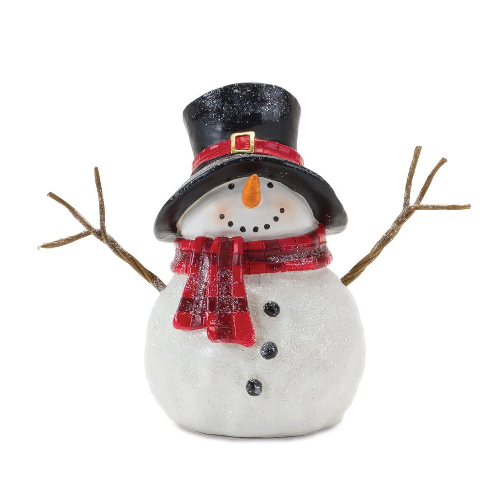 Snowman with Scarf Figurine (Set of 4)