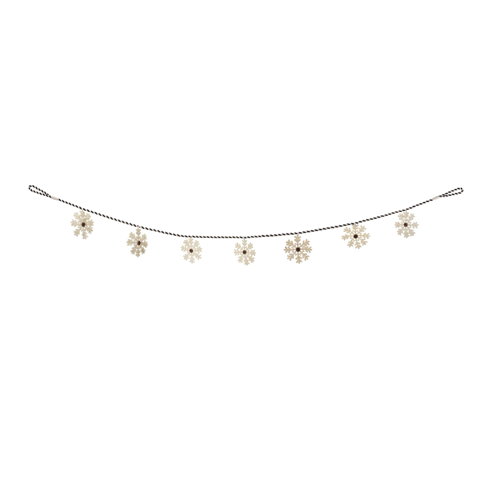 Fabric Snowflake Garland (Set of 2)