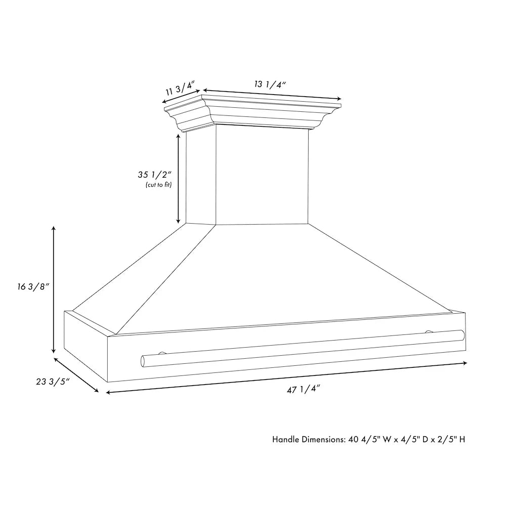 ZLINE 48" Autograph DuraSnow White Range Hood 8654SNZ-WM48-G