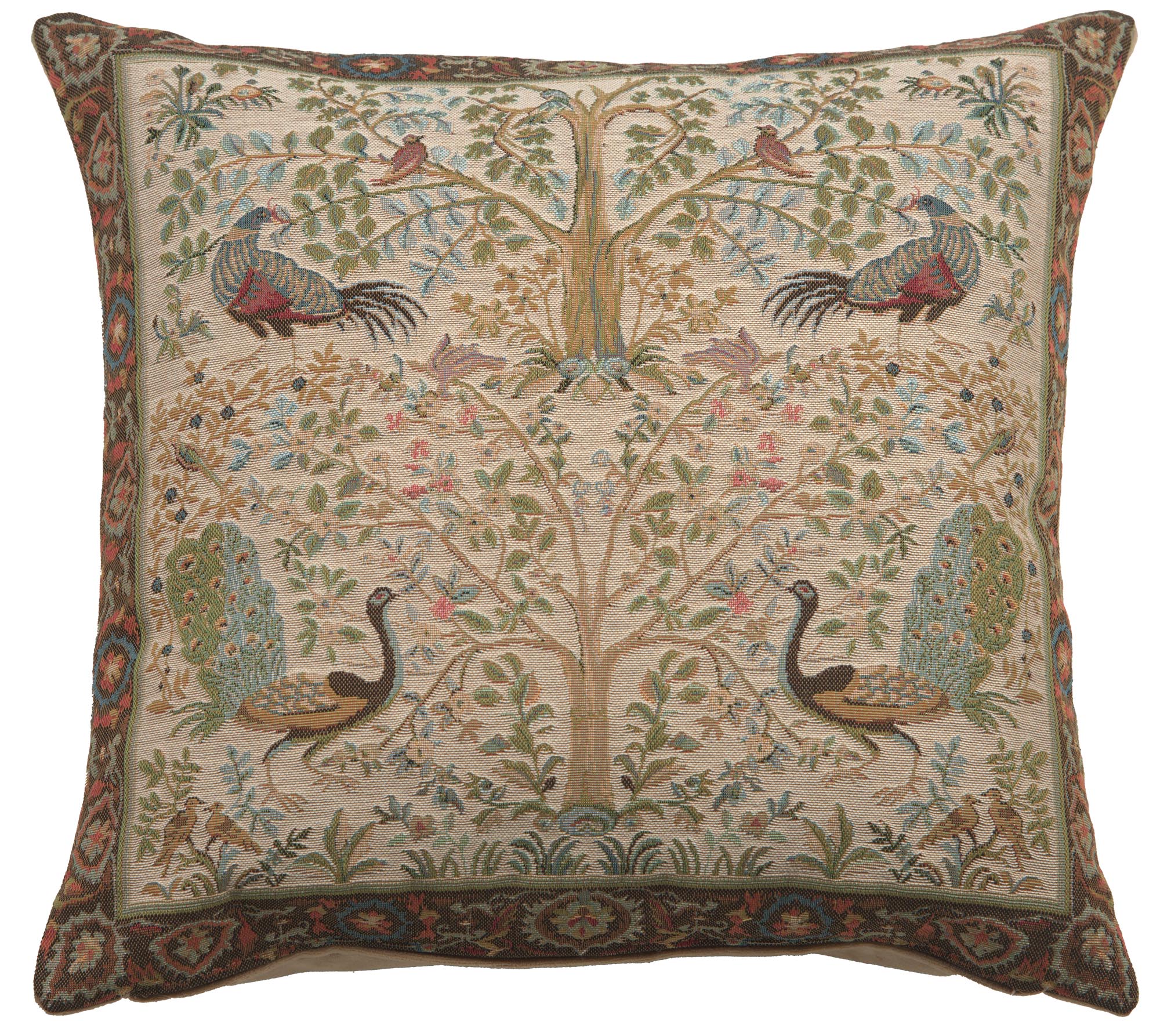 Tree In Cream 1 French Cushion