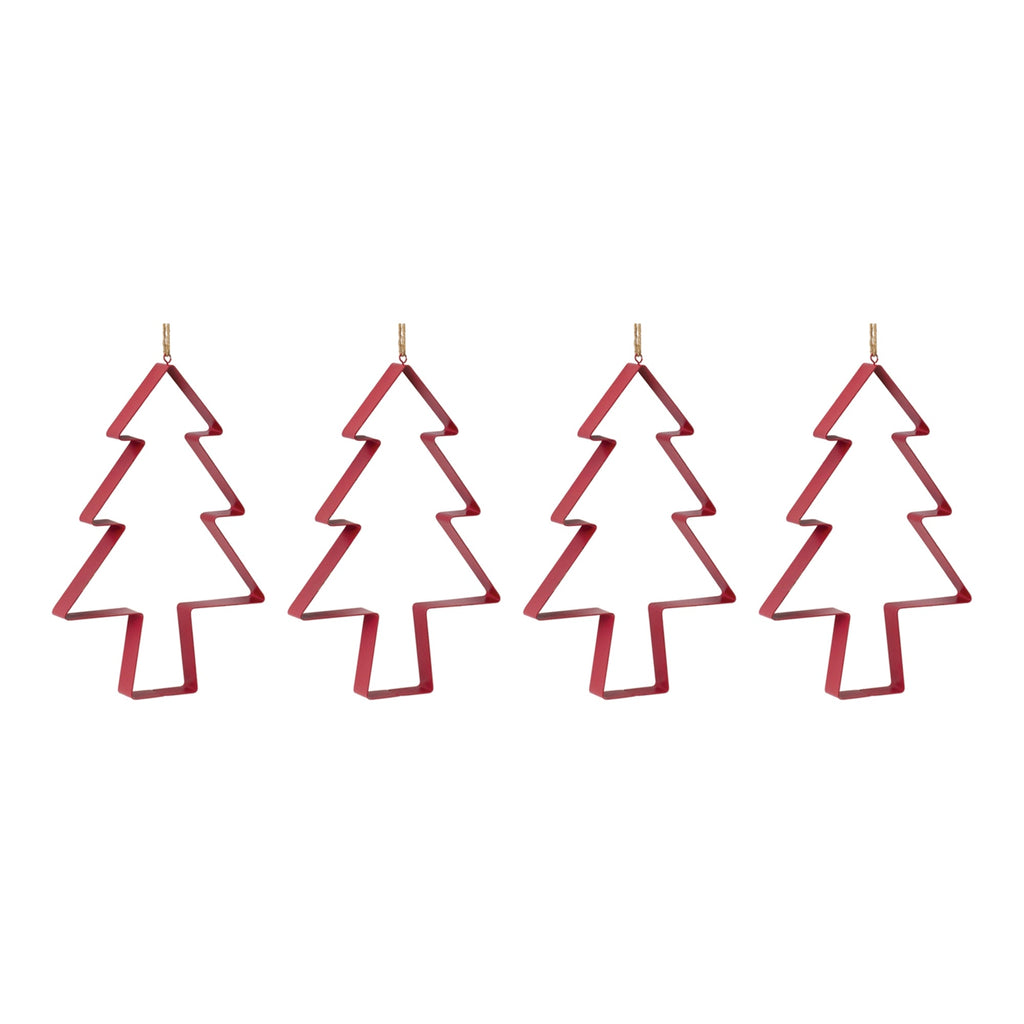 Pine Tree Cookie Cutter Ornament (Set of 4)