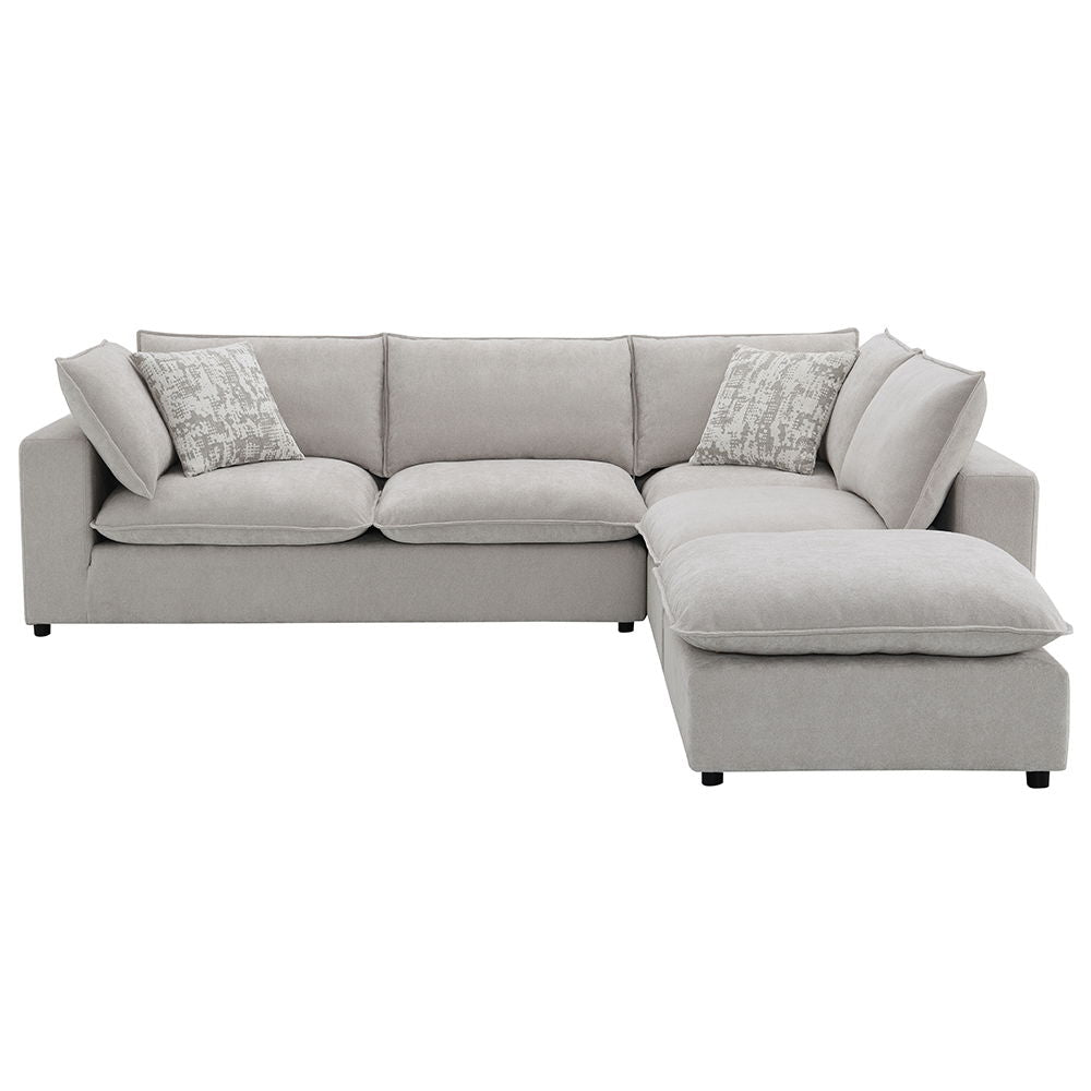 Marisa - Modular Armless Chair - Beige Boucle