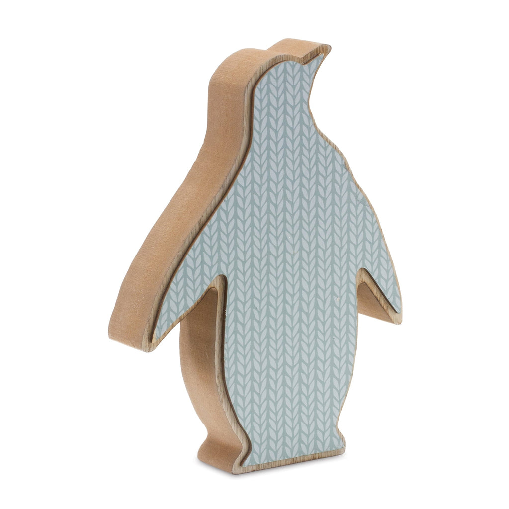 Wood Penguin DŽcor (Set of 2)
