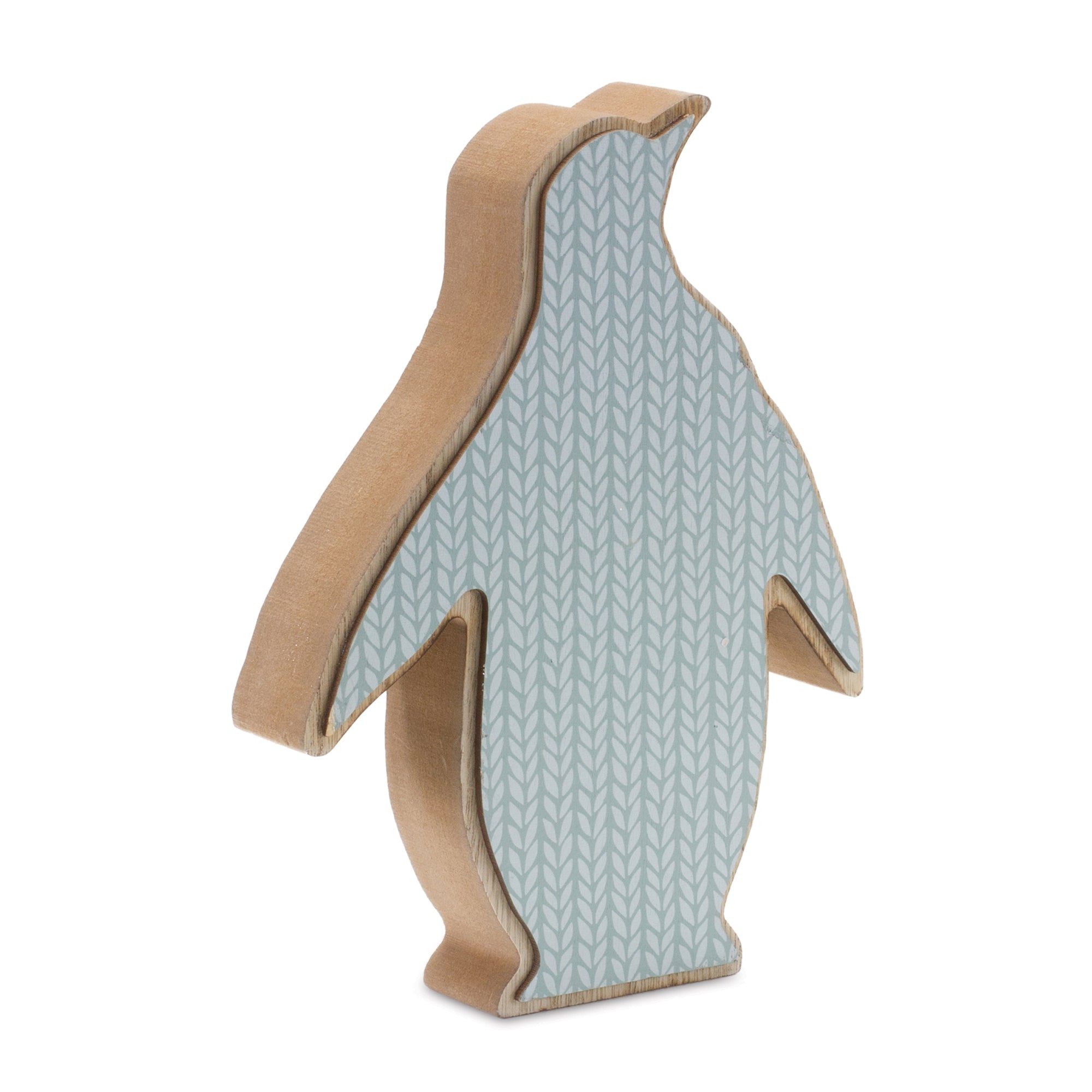 Wood Penguin DŽcor (Set of 2)
