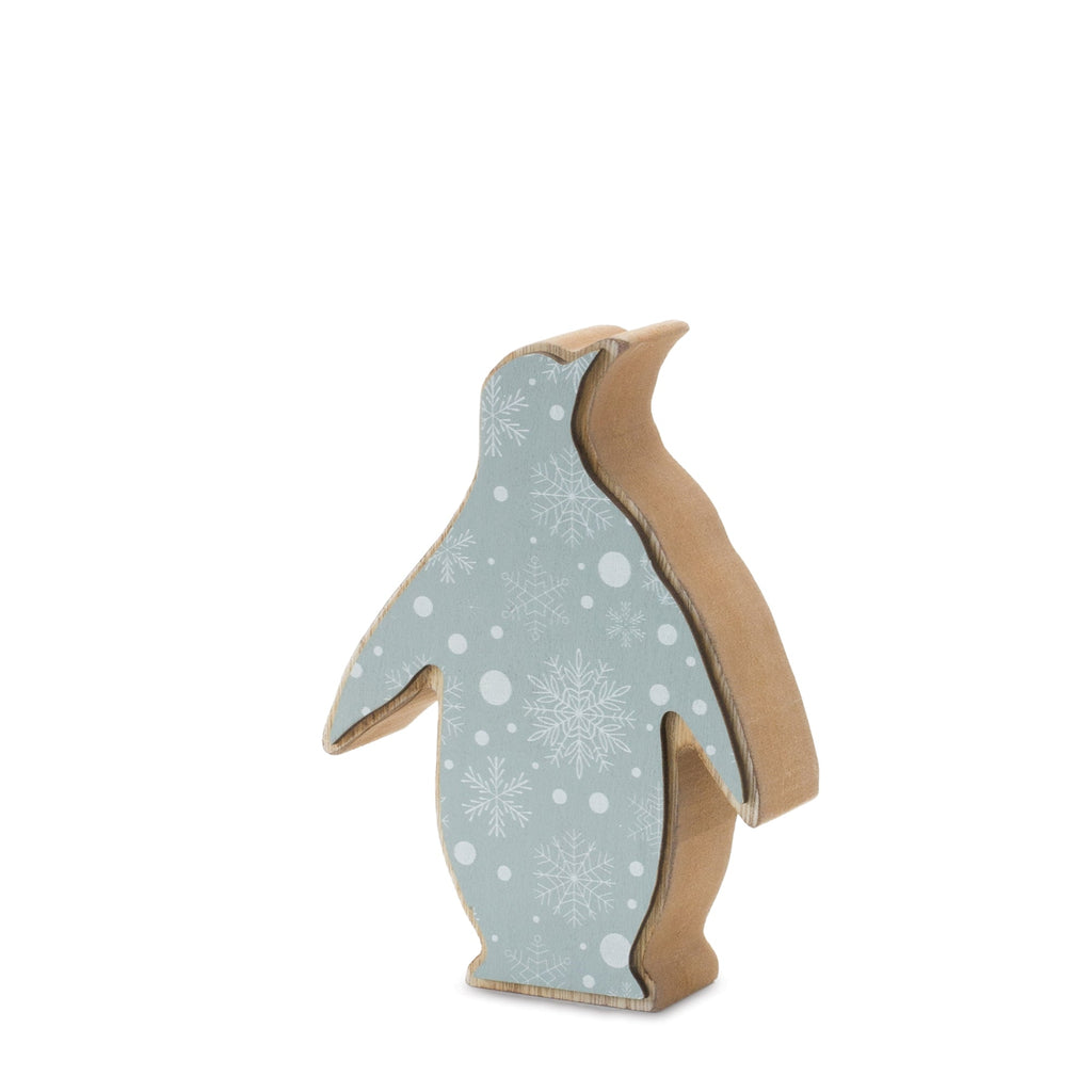 Wood Penguin DŽcor (Set of 2)