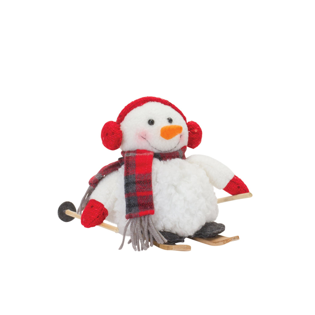 Plush Winter Sport Snowman Shelf Sitter (Set of 2)