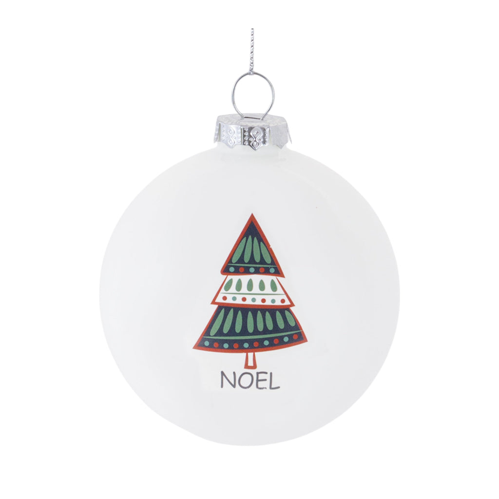 Tree Sentiment Ball Ornament (Set of 6)