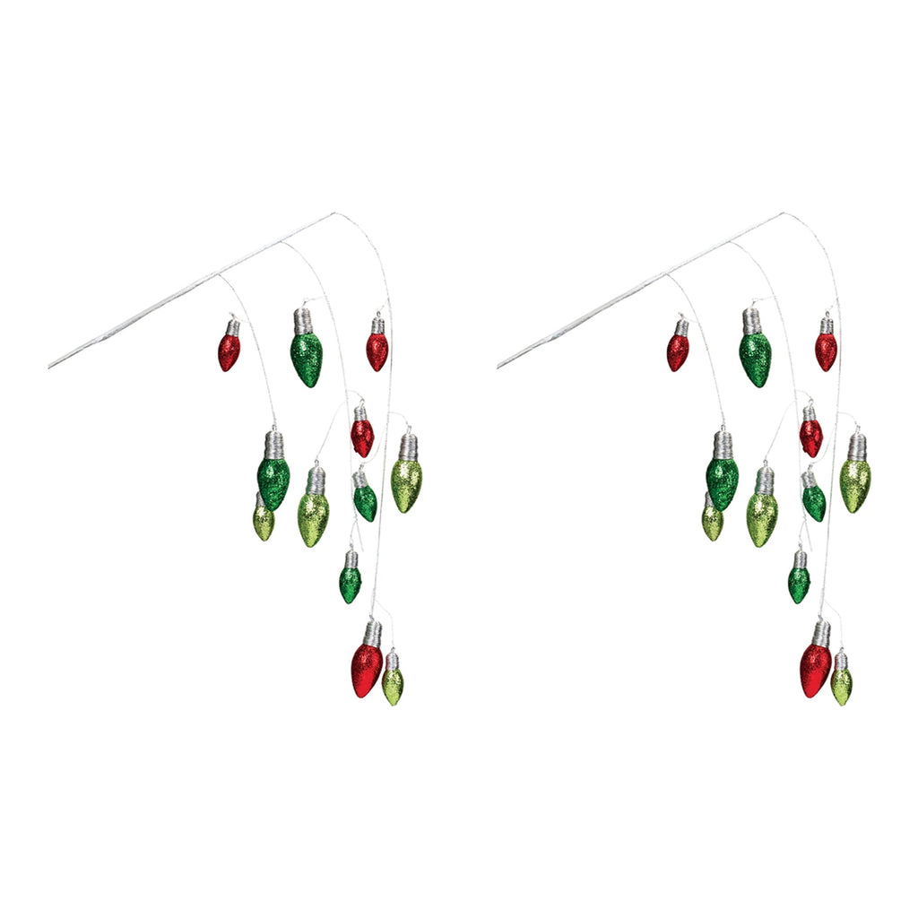 Hanging Holiday Light Spray (Set of 2)