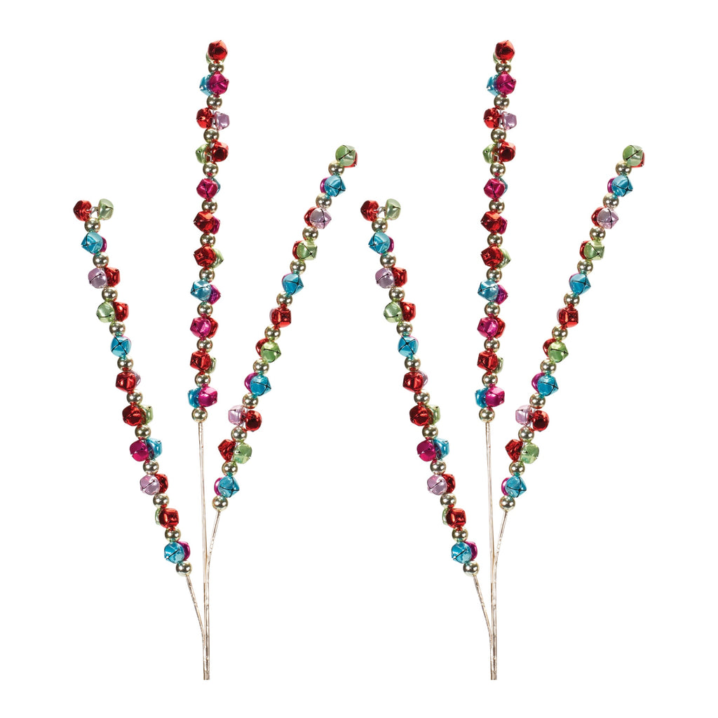 Metal Jingle Bell Spray (Set of 2)