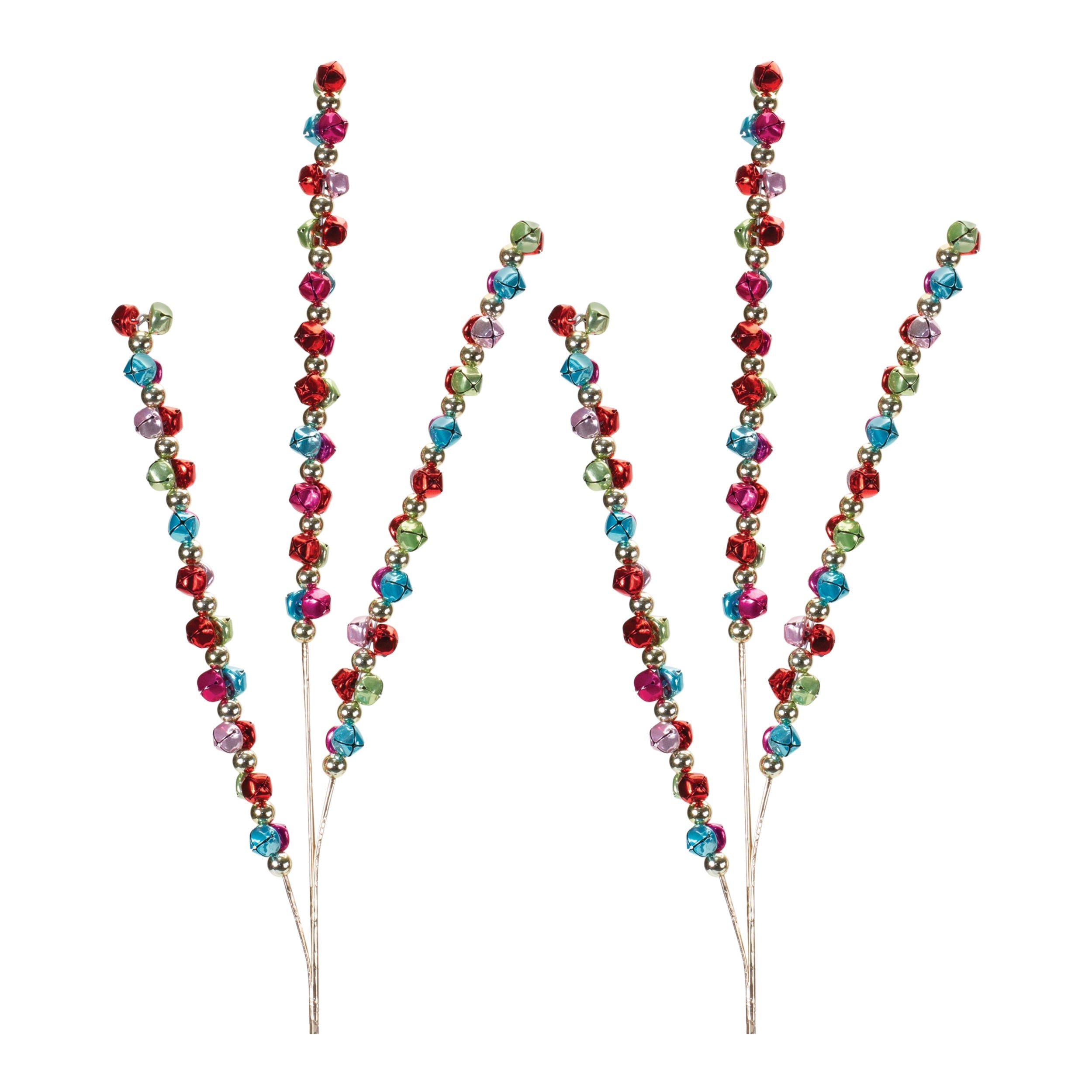 Metal Jingle Bell Spray (Set of 2)