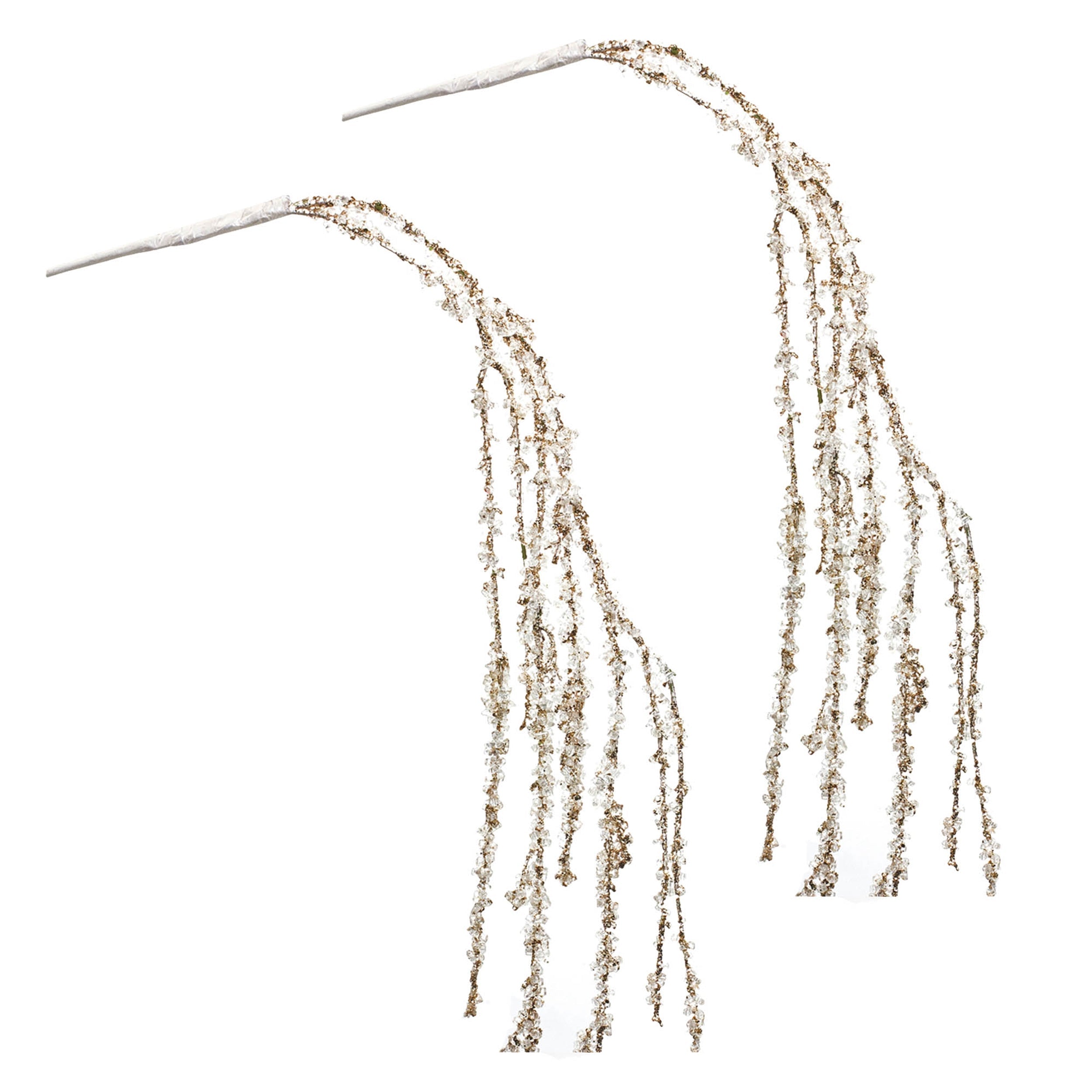 Silver Glitter Branch (Set of 2)