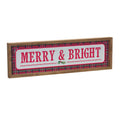 Merry & Bright Sign 19.75"L