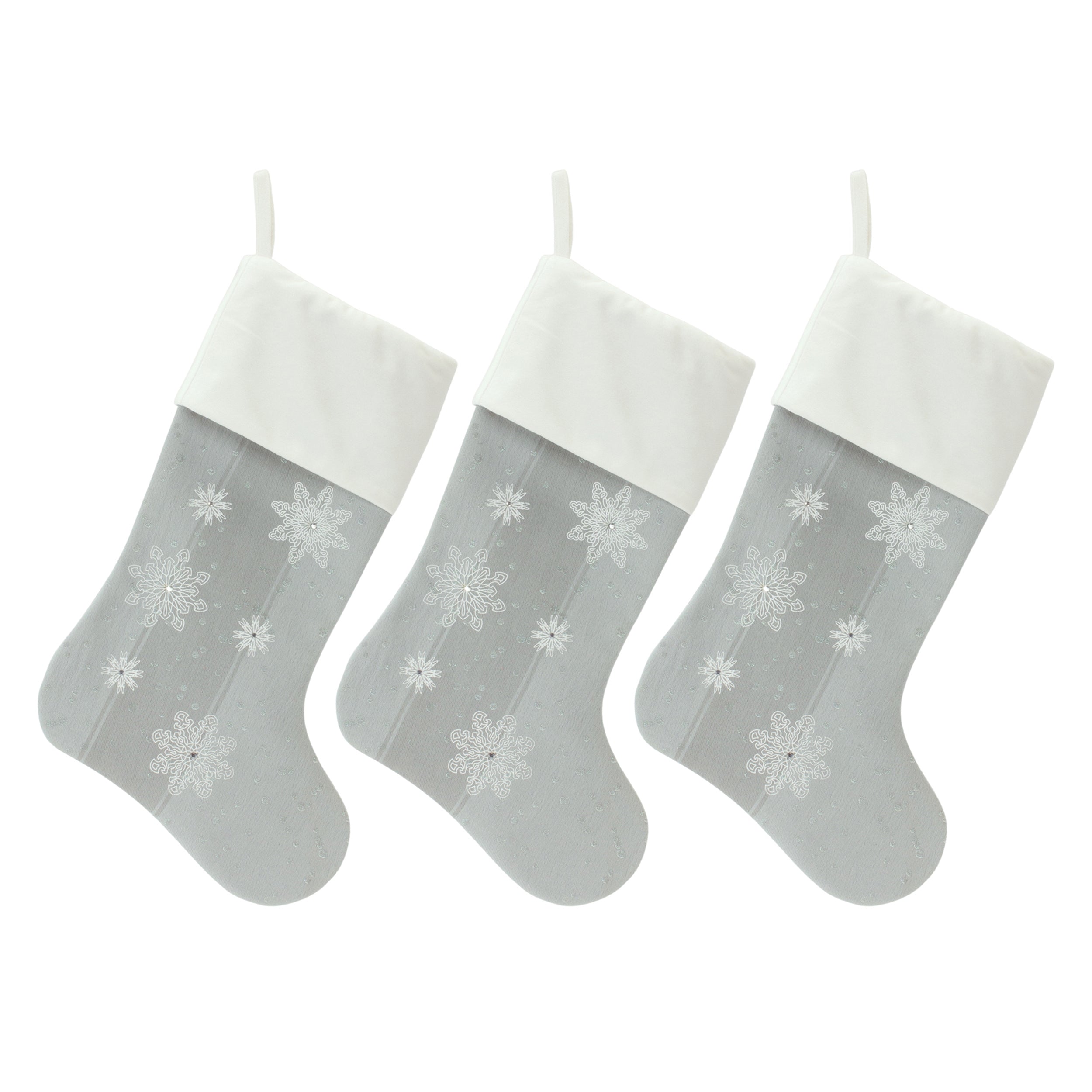 Snowflake Stocking (Set of 3)