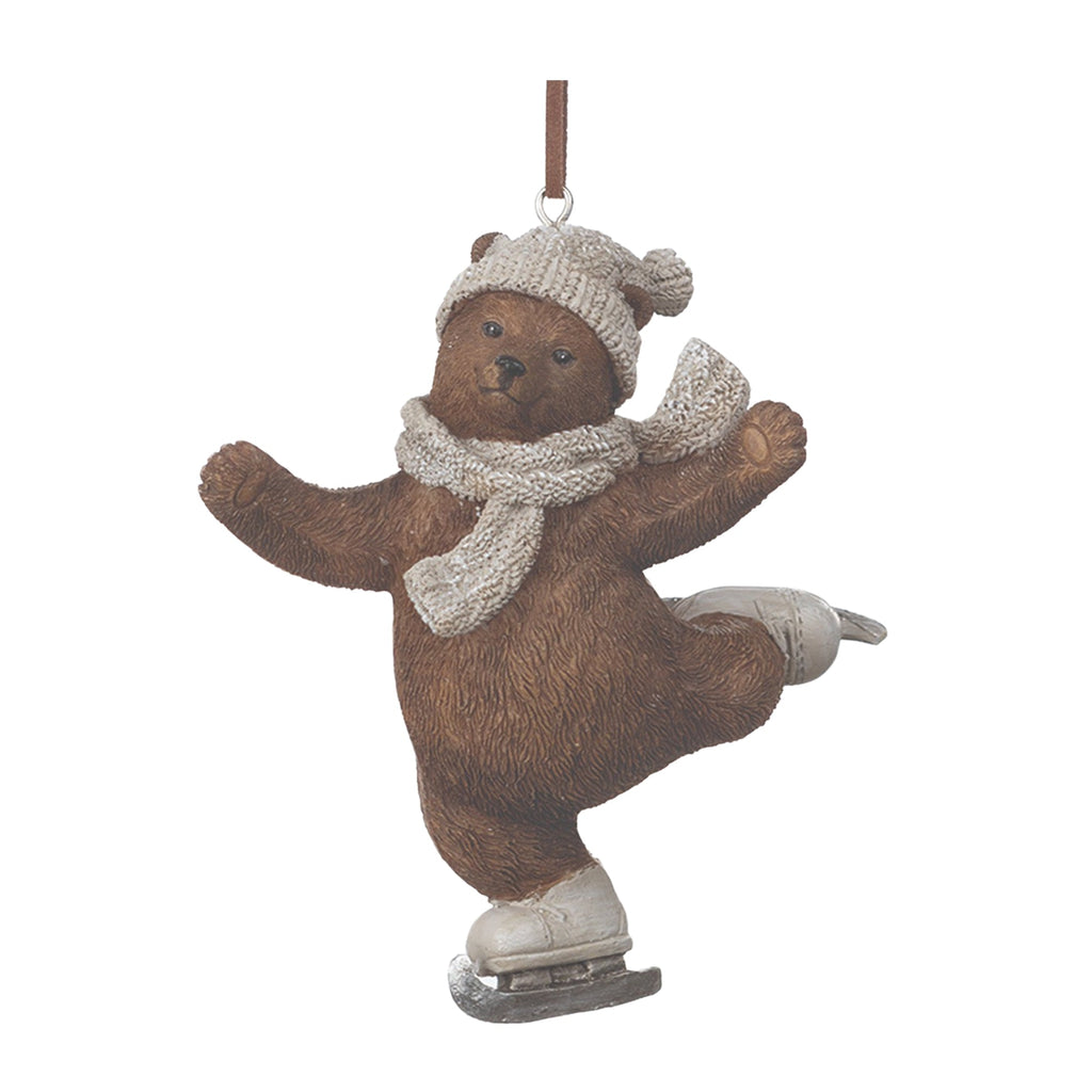 Skate and Snowboard Bear Ornament (Set of 4)
