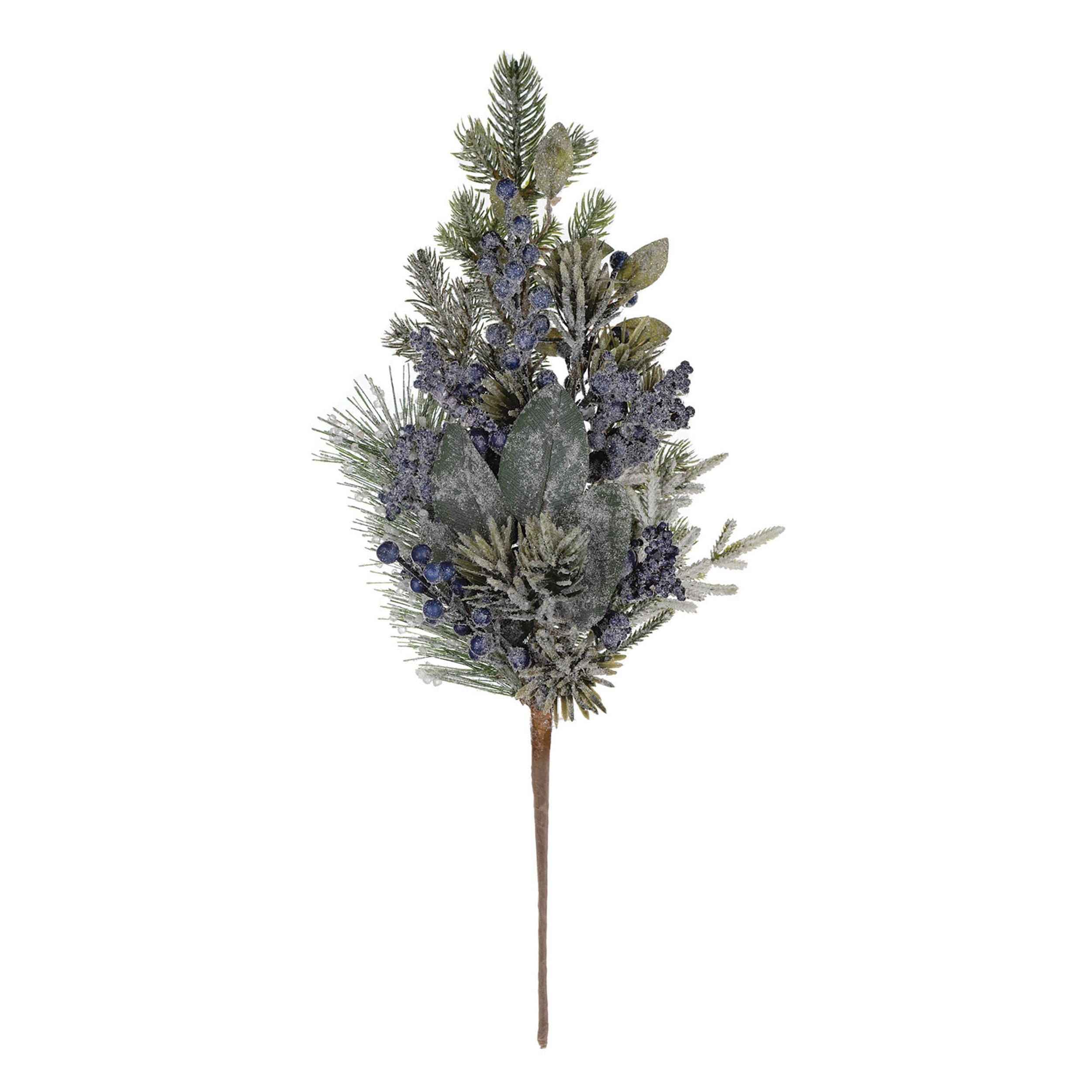 Frosted Blueberry Pine Spray (Set of 2)