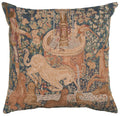 La Licorne a la Fontaine French Cushion