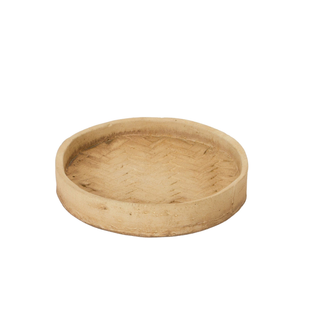 Woven Pattern Cement Tray (Set of 2)
